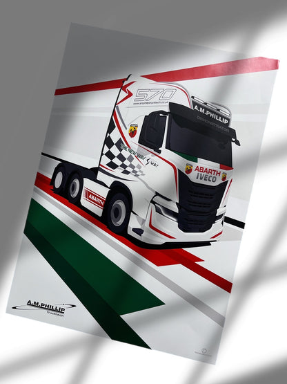 AM Phillip - IVECO S-Way Abarth A3 Poster