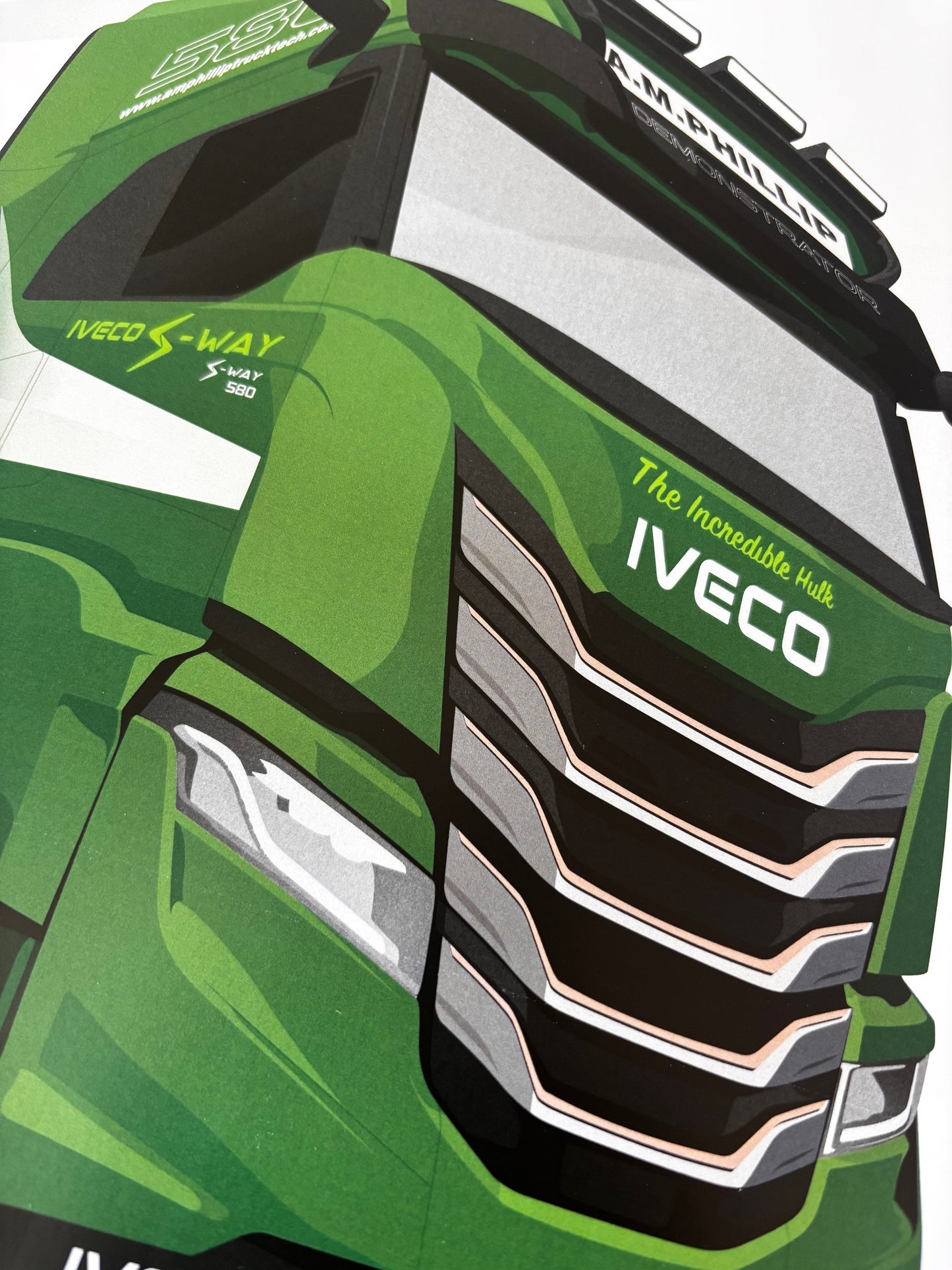IVECO S-Way The Incredible Hulk A3 Poster