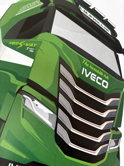 IVECO S-Way The Incredible Hulk A3 Poster